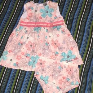 Calvin Klein 2 Piece Dress& Bloomers 18M